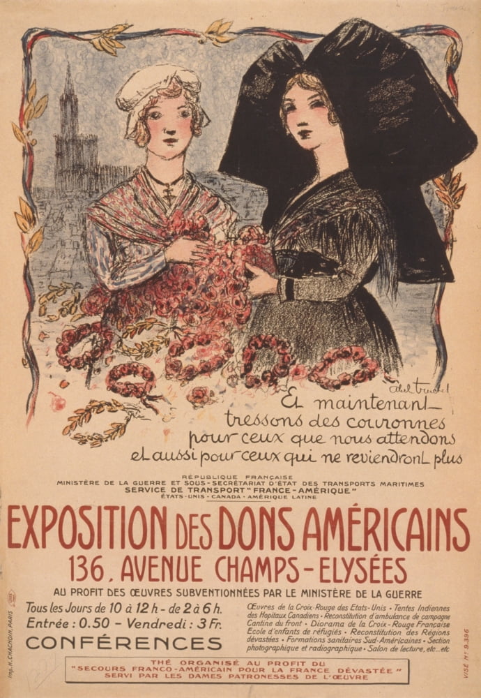 Exposition des dons Amricains 1916 Canvas Art - Abel Truchet (24 x 36)