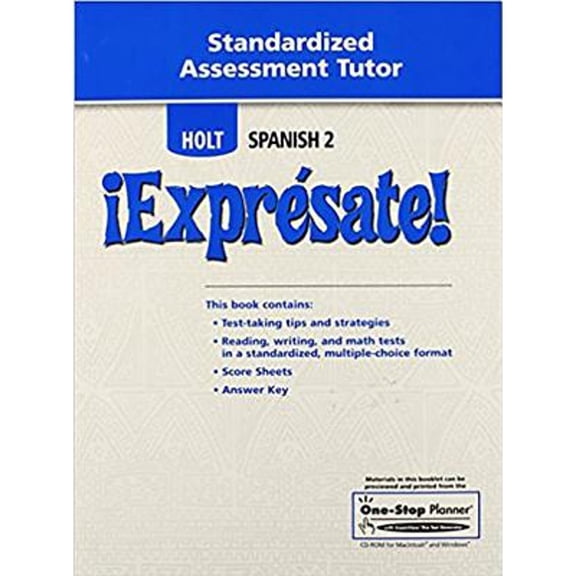Pre-Owned Expr?sate!: Standardized Assessment Tutor Level 2 (Paperback 9780030745577) by Holt Rinehart & Winston, Holt Rinehart and Winston (Prepared for publication by)