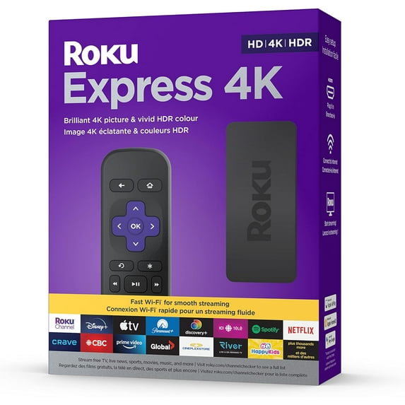Express 4K 2022 | Streaming Media Player HD/4K/HDR with Smooth Wireless Streaming and Simple Remote with TV