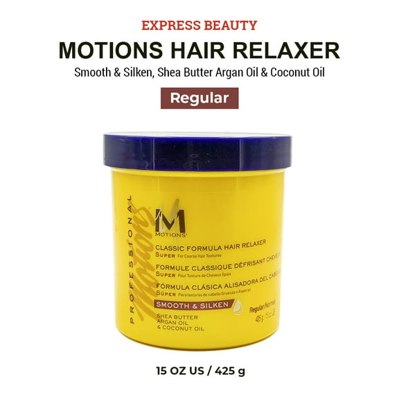 Express Beauty Hair Relaxer Motions Classic Formula Hair Relaxer (Regular) Smooth & Silken - 15 oz