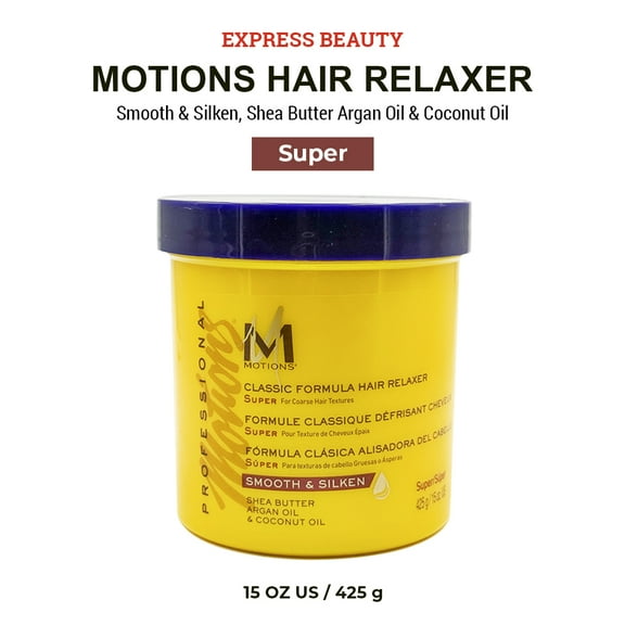 Express Beauty Hair Relaxer Motions Classic Formula Hair Relaxer (Super) Smooth & Silken - 15 oz