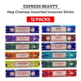thumbnail image 1 of Express Beauty Nag Champa Assorted Incense Sticks Variety Set 1, Authentic Agarbatti for Relaxation and Non-Toxic Incense - (12 Pack Set), 1 of 7