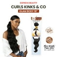 thumbnail image 1 of Express Beauty Synthetic Premium Fiber Ponytail Kinky Hair Curls Kinks & Co Glam Body 18" Inch (2 Dark Brown), 1 of 5