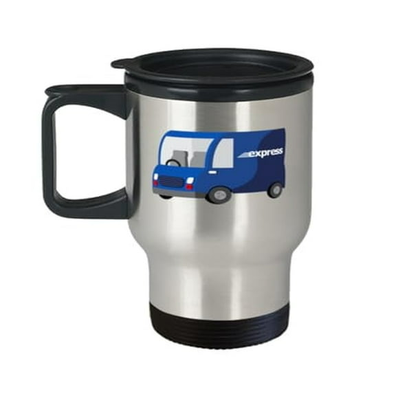 Express Delivery Travel Mug, 14oz Mailman Gift, Portable Coffee Cup for Postal Workers