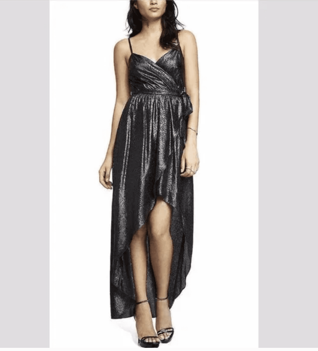 slim fit dress slacks Long Formal Dress with Short Puff Sleeves
