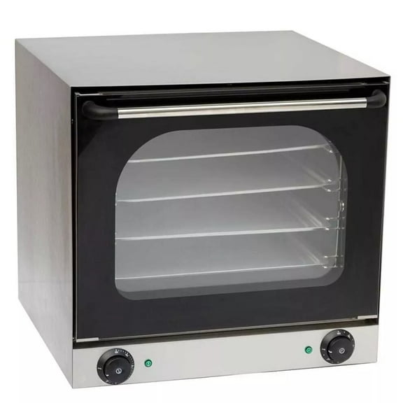 Express KitchQuip 23" Commercial Half Size Electric Countertop Convection Oven, 220-240V