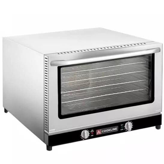 Express KitchQuip 23" Commercial Half Size Electric Countertop Convection Oven w/ Steam Injection