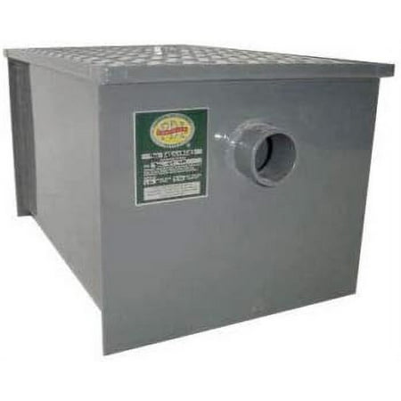 Express KitchQuip Commercial Carbon Steel Grease Trap Interceptor 14lb - PDI Approved - NSF