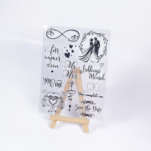 Express Love Series Transparent Stamps for Holiday Card Making and DIY Scrapbook Albums