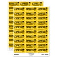 thumbnail image 1 of Express Mail Service Expedited Running Person Sticker Set - Yellow - Matte Finish - 1.75" Medium, 1 of 7