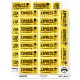 thumbnail image 1 of Express Mail Service Expedited Running Person Sticker Set - Yellow - Matte Finish - 2.00" Large, 1 of 7