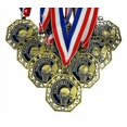 Basketball With Ribbon Express Medals Basketball Gold Medals Trophy Award with Neck Ribbons ...