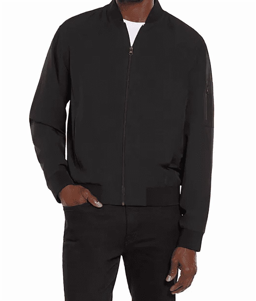 Express Men's Lightweight Bomber Jacket (Pitch Black, XL