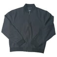 thumbnail image 1 of Express Men's Lightweight Long Sleeve Full Zip Bomber Jacket, EX006027 (Pitch Black, L), 1 of 2