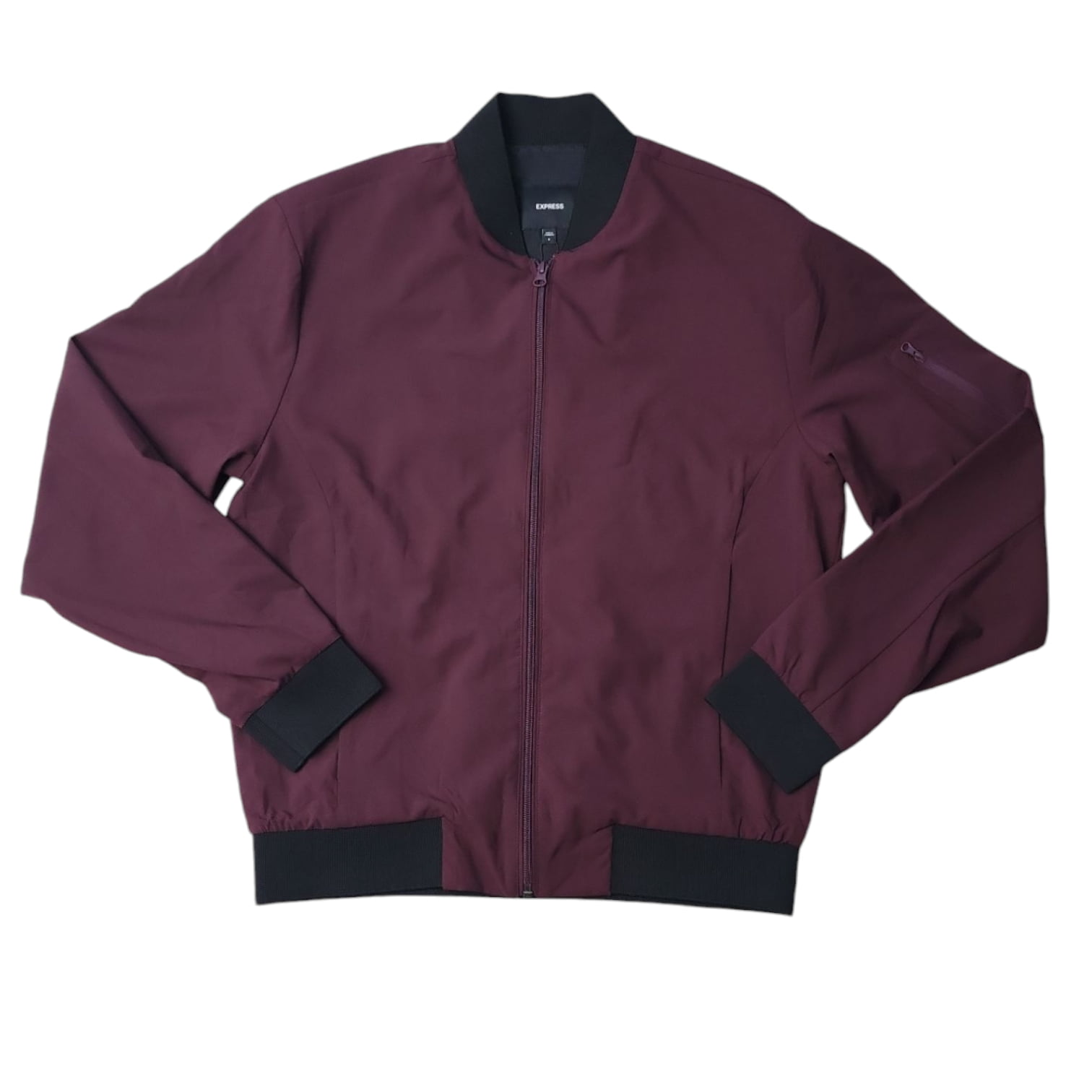 Express Men's Lightweight Long Sleeve Full Zip Bomber Jacket