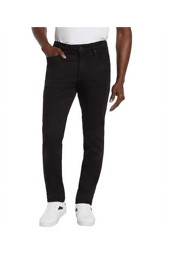 Men's Slim Fit Denim Pants Black 38x32