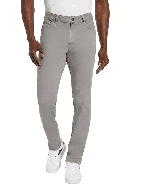slim fit dress slacks Madison Avenue Mens Black Dress Pants