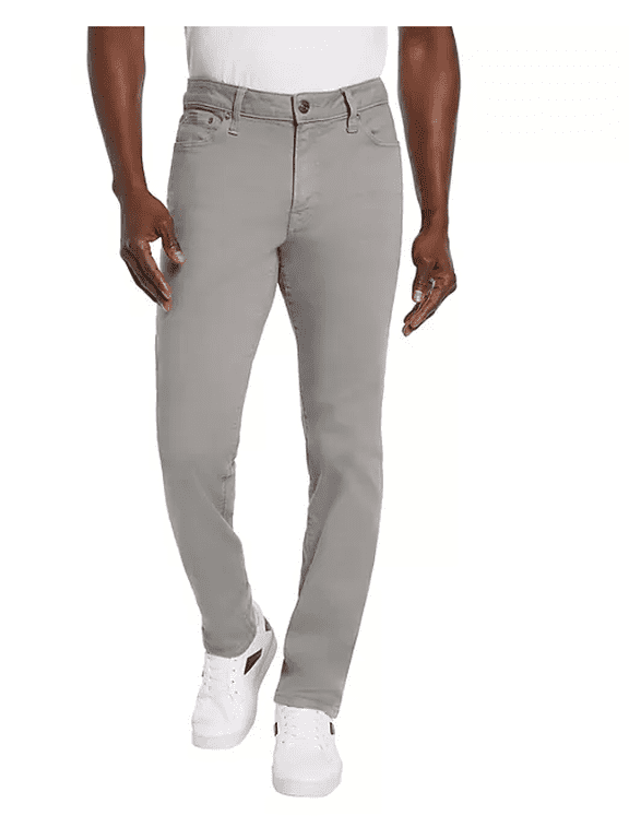 Men's Slim Fit Denim Pants Grey 32x30