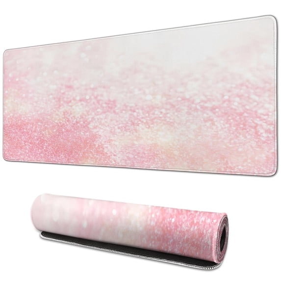 Express Yourself with a Pink Mouse Pad with an Inspiring Quote - Large Desk Mat, Keyboard and Laptop Protector (31.5x11.8 inches) - Cute Computer Accessories