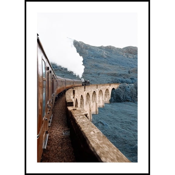 Express Train Poster Wall Art, Modern Wall Decor For Living Room Bedroom, 8x12 UNFRAMED