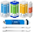 thumbnail image 1 of Express Water – 2 Year Ultraviolet Reverse Osmosis System Replacement Filter Set – 18 Filters with UV and 100 GPD RO Membrane – 10 inch Size Water Filters (100 GPD), 1 of 9