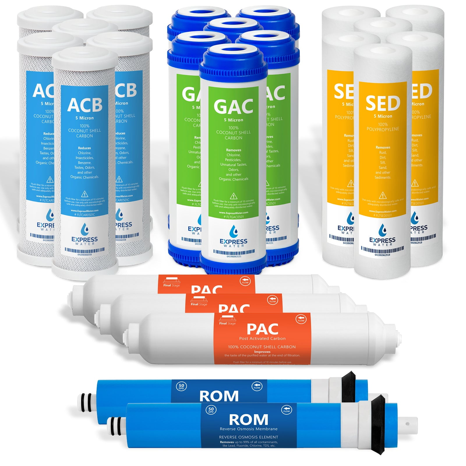 3-Year Reverse Osmosis System Replacement Filter Set with 23 Filters