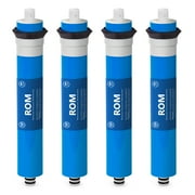 4 Pack 100 GPD Membrane Reverse Osmosis Universal Compatible Replacement RO