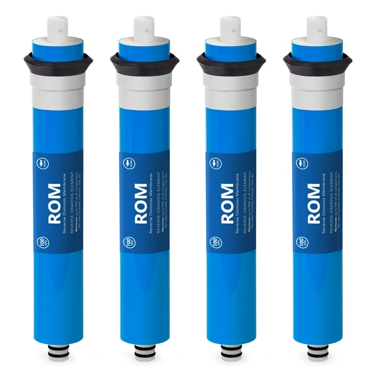 Express Water – 4 Pack Reverse Osmosis Membrane – 100 GPD Water Filter Replacement – Under Sink Reverse Osmosis System Express Water – 4 Pack Reverse Osmosis Membrane – 100 GPD Water Filter Replacement – Under Sink Reverse Osmosis System