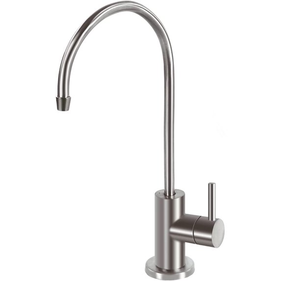 Express Water Modern Brushed Nickel Water Filter Faucet ? Drinking Water Faucet ? Reverse Osmosis Filtration System and Kitchen Sink Beverage Faucet ? Simple 3-Piece Easy Install Faucet