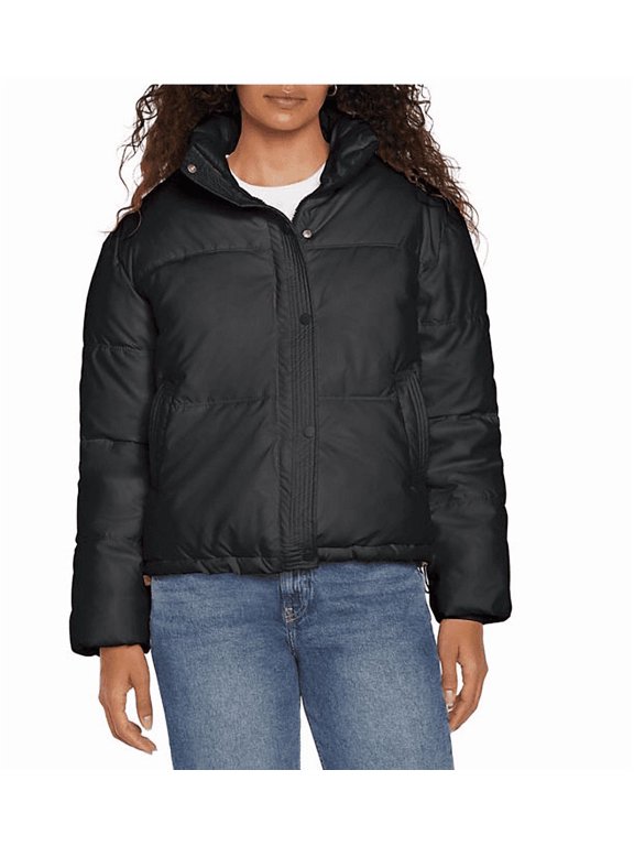 Women's Puffer Jacket Black Medium