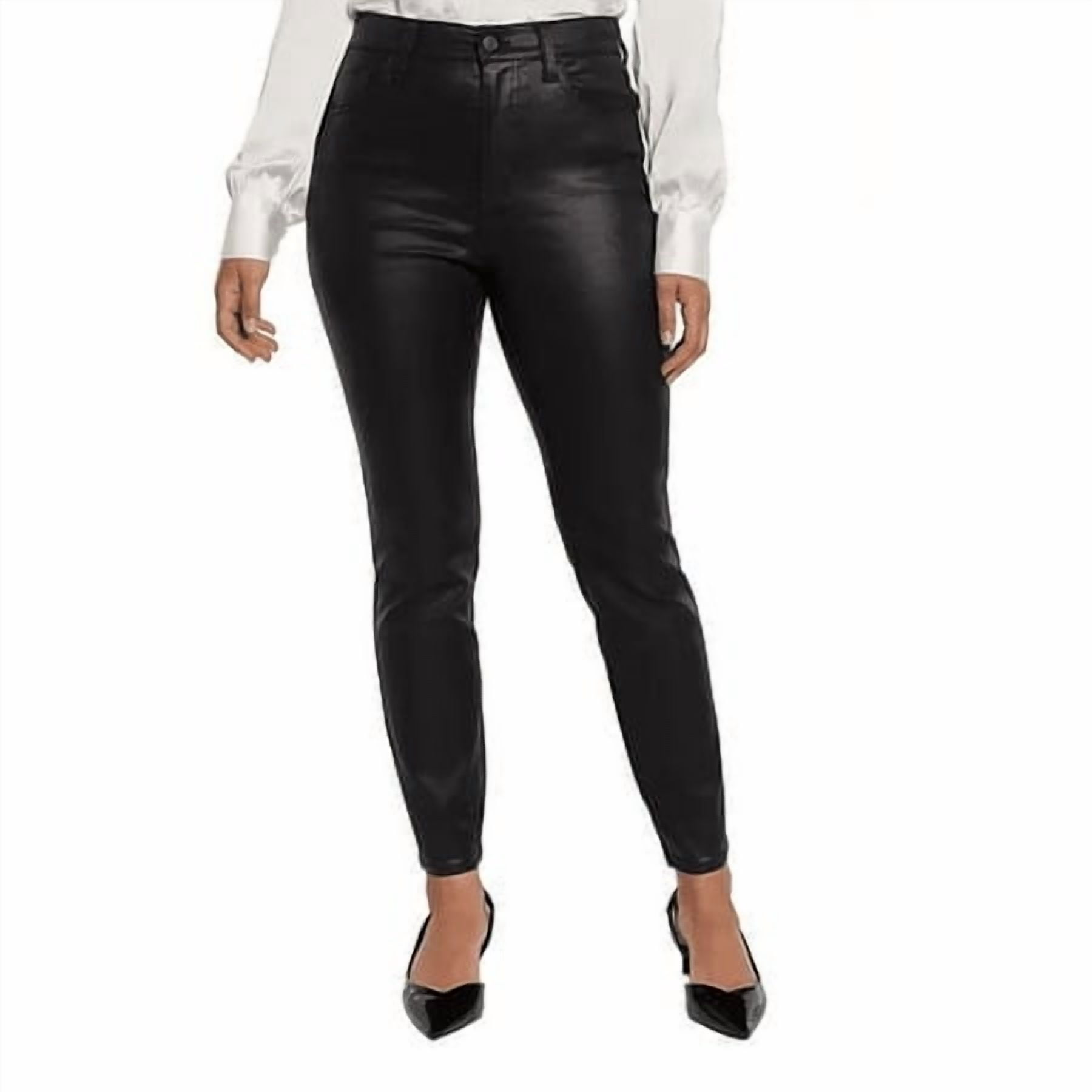 EXPRESS Black Leather Pant Size W29 L30 Leather Express Pants 
