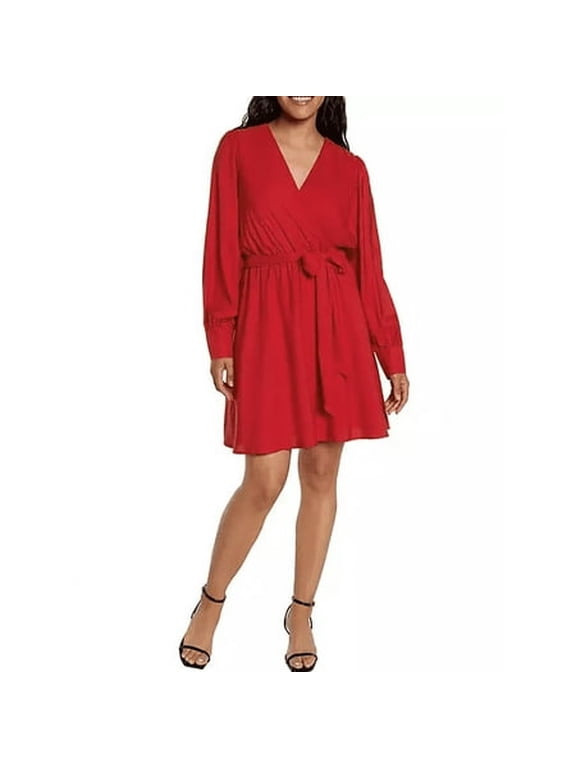 Women's Wrap Dress (Barbados Cherry, XS)