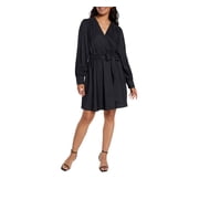 Express Womens Wrap Dress in Black Size XXL