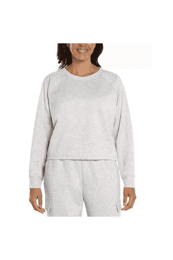 Women's X-Large Light Heather Gray Long Sleeve Pullover
