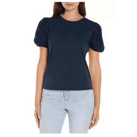 Express Women's X-Large Navy Spring Top