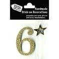 thumbnail image 1 of Express Yourself Mip 3d Stickers-gold Number 6, 1 of 1