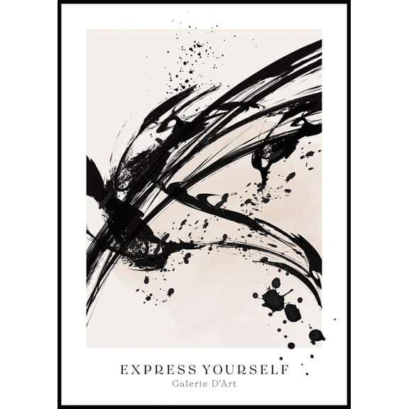 Express Yourself Poster Wall Art, Modern Wall Decor For Living Room Bedroom, 8x12 UNFRAMED
