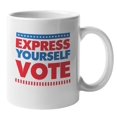 thumbnail image 1 of Express Yourself Vote Election Coffee & Tea Mug for American Voters (11oz), 1 of 3