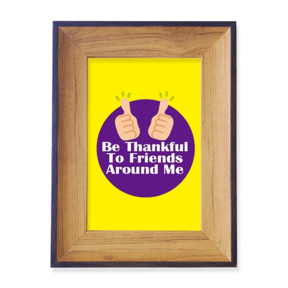 Expressing Grateful Life Friends Photo Frame Exhibition Display Art Desktop Painting