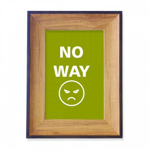 Expression Rejection No Way Negativity Photo Frame Exhibition Display Art Desktop Painting