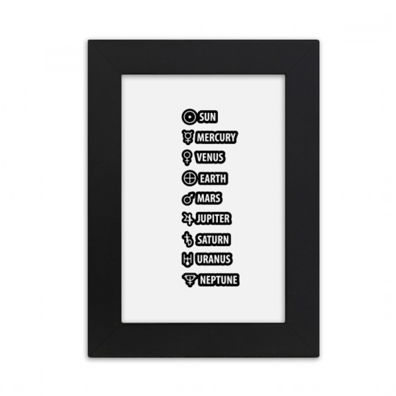 Expression Star Sun System Desktop Photo Frame Picture Display Art Painting Exhibit