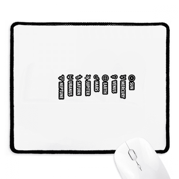 Expression Star Sun System Mousepad Stitched Edge Mat Rubber Gang Pad