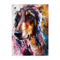 thumbnail image 1 of Expressionist Afghan Hound Portrait - Colorful Abstract Dog Art by Marian Voicu - Digital Art Dog Modern Art Abstract Animal Wildlife Portrait Unframed Wall Art Print 16 x 24 inches, 1 of 16