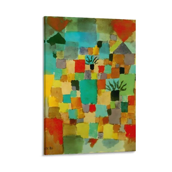 Expressionist Painters Paul Klee Gardens of Southern Tunisia Poster Art Poster Canvas Painting Decor Wall Print Photo Gifts Home Modern Decorative Posters 12x18inch(30x45cm)