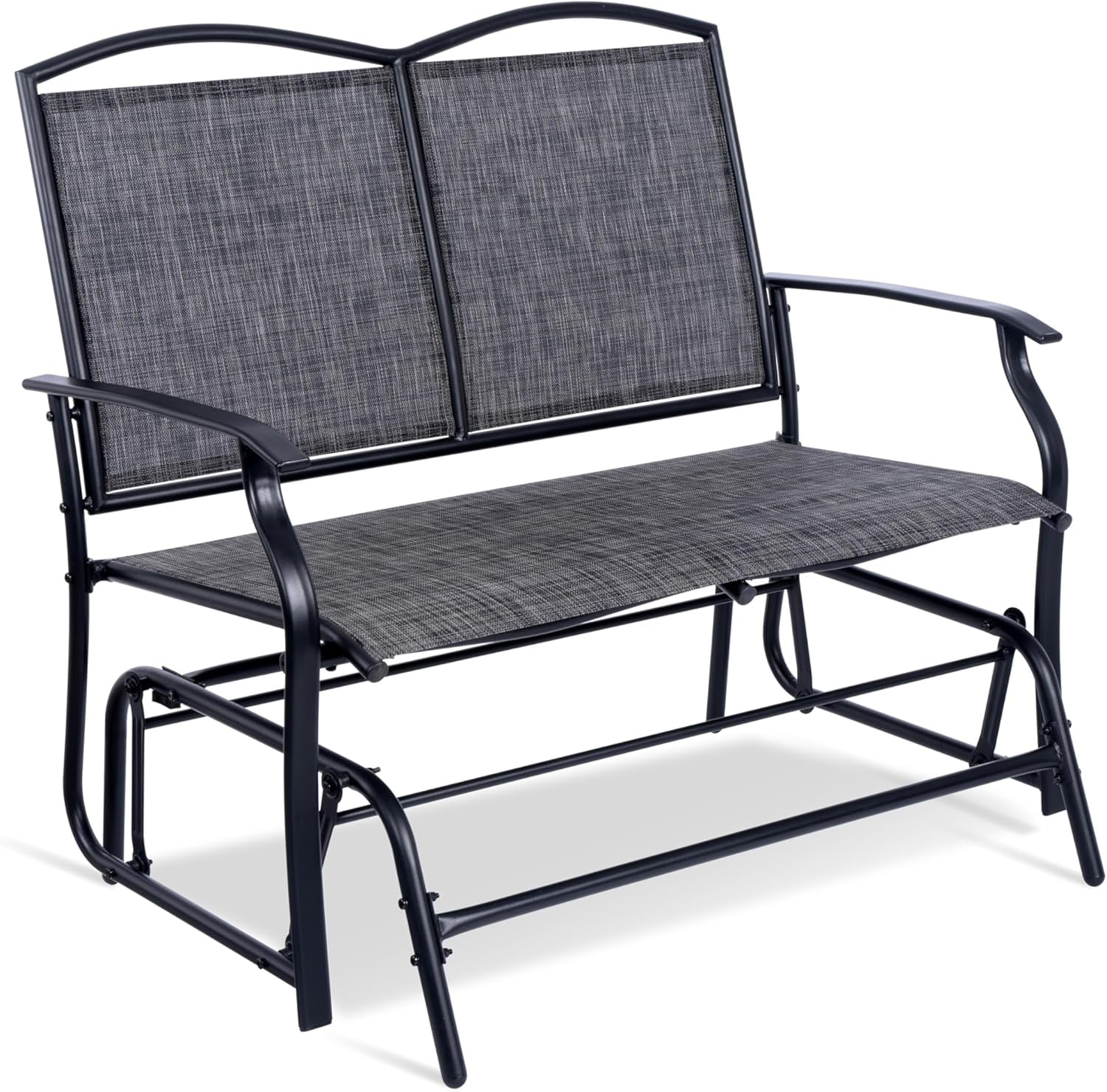 Expressions 2Person Outdoor Glider Bench, Patio Double Swing Rocking