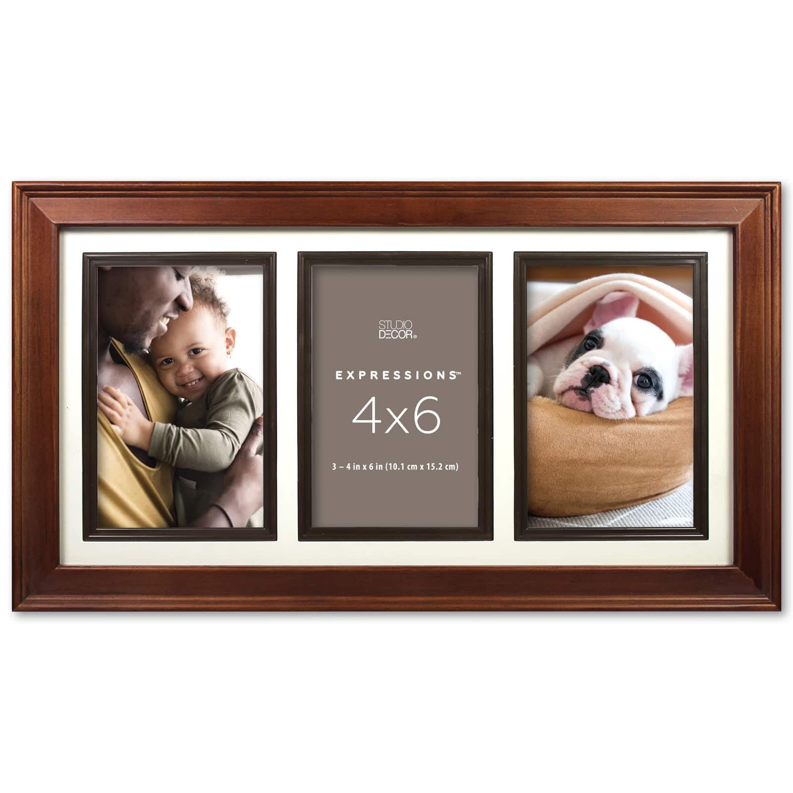 Studio Decor Expressions 3 Opening 4" x 6" Collage Frame
