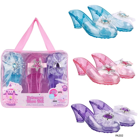 Expressions Premium Princess Dress Up Sandals, 1.75" Heel Slip On, Toddler Size 7-10