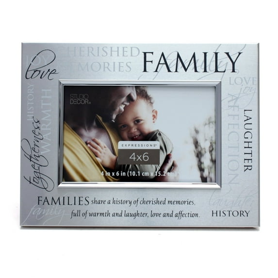Expressions™ 4" x 6" Family Sentiment Frame by Studio Décor®