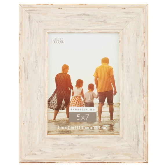 Studio Decor Expressions 5" x 7" Greige Distressed Wide Frame