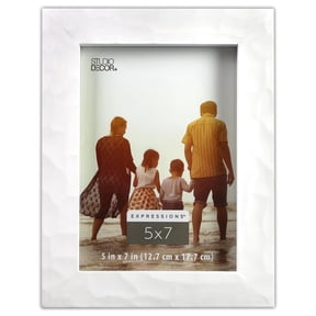 Studio Decor Expressions 5" x 7" White Hammered Frame